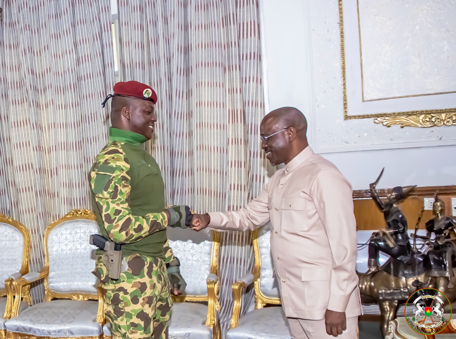 Politique : Guillaume Soro reçu par le Président de la Transition du Burkina Faso